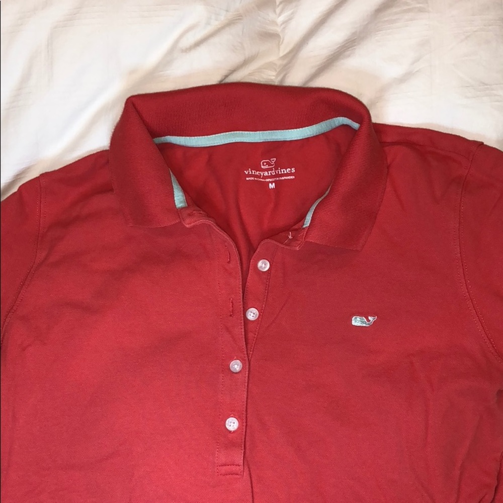 Vineyard vines pink polo. Size M